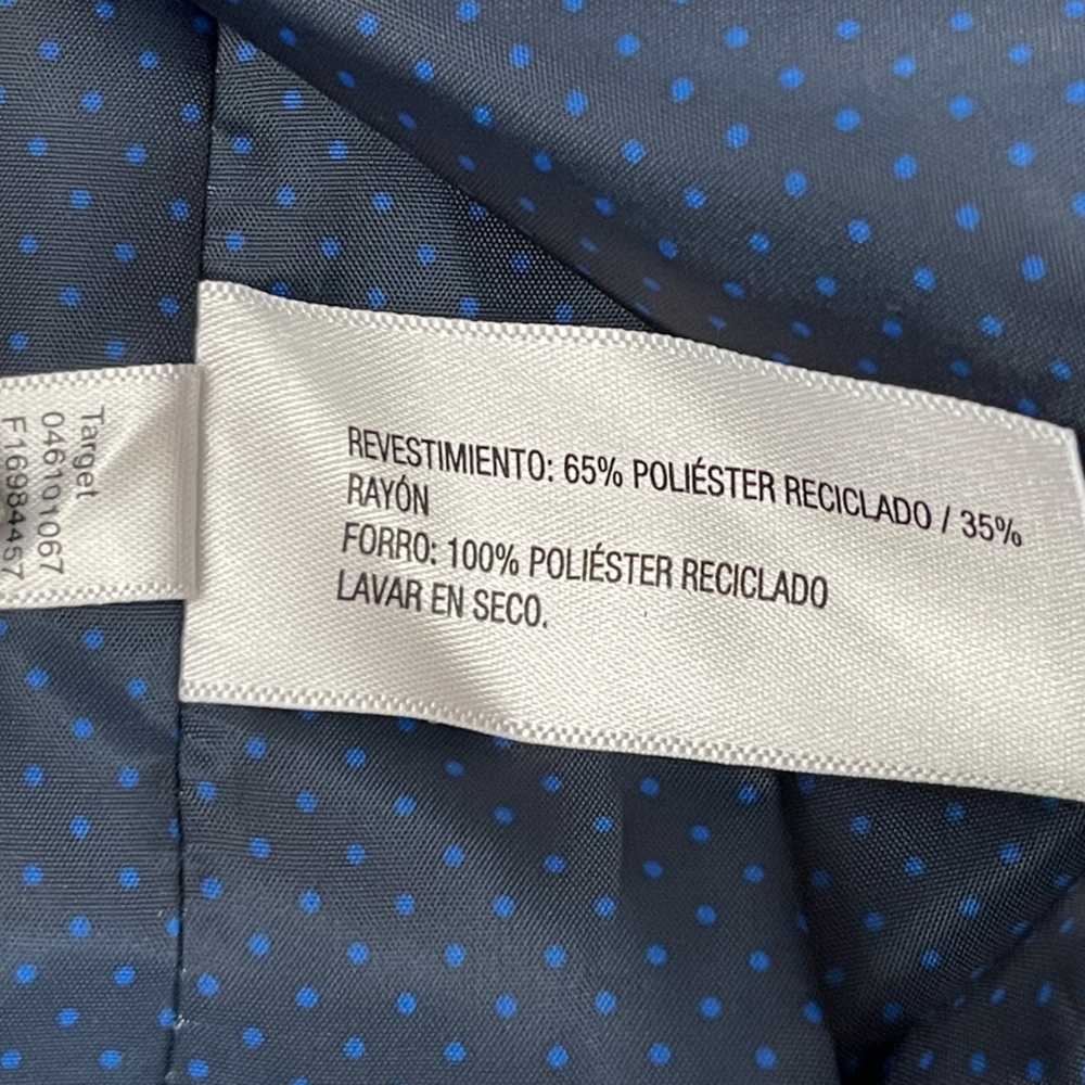 NWT Cat & Jack Suit Jacket Navy Blue Boys Sz 7 Sport Coat Blazer - Picture 4 of 6